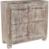 Some-of-a-Kind 2 Door Sideboard in Lime Wash Reclaimed Wood