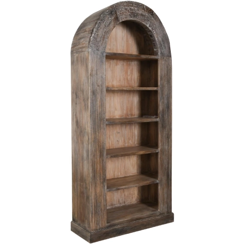 82" Tall Arch Bookcase in Rustic Reclaimed Wood
