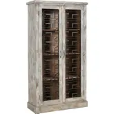 WD Iron Bar Almirah Cabinet in Mixed Reclaimed Wood & Metal