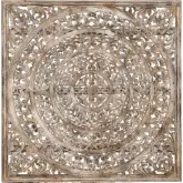 58" Wood Carved Panel in Mango Wood