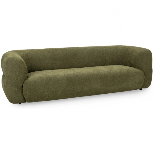 Faris Sofa in Dark Olive Green Fabric