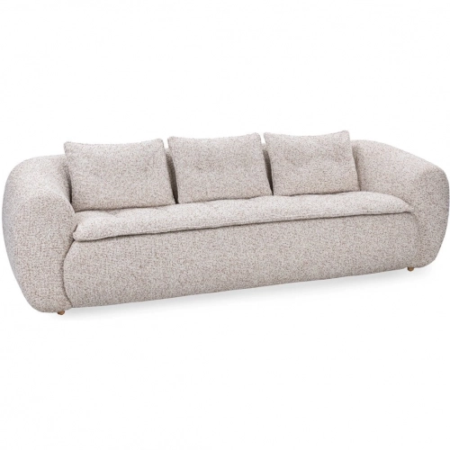 Ember Sofa in Cream White Fabric