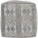 Performance Pouf Ottoman in Caravan Gray Multicolor