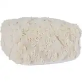 Luma Pouf Ottoman in Textured Ivory Fabric