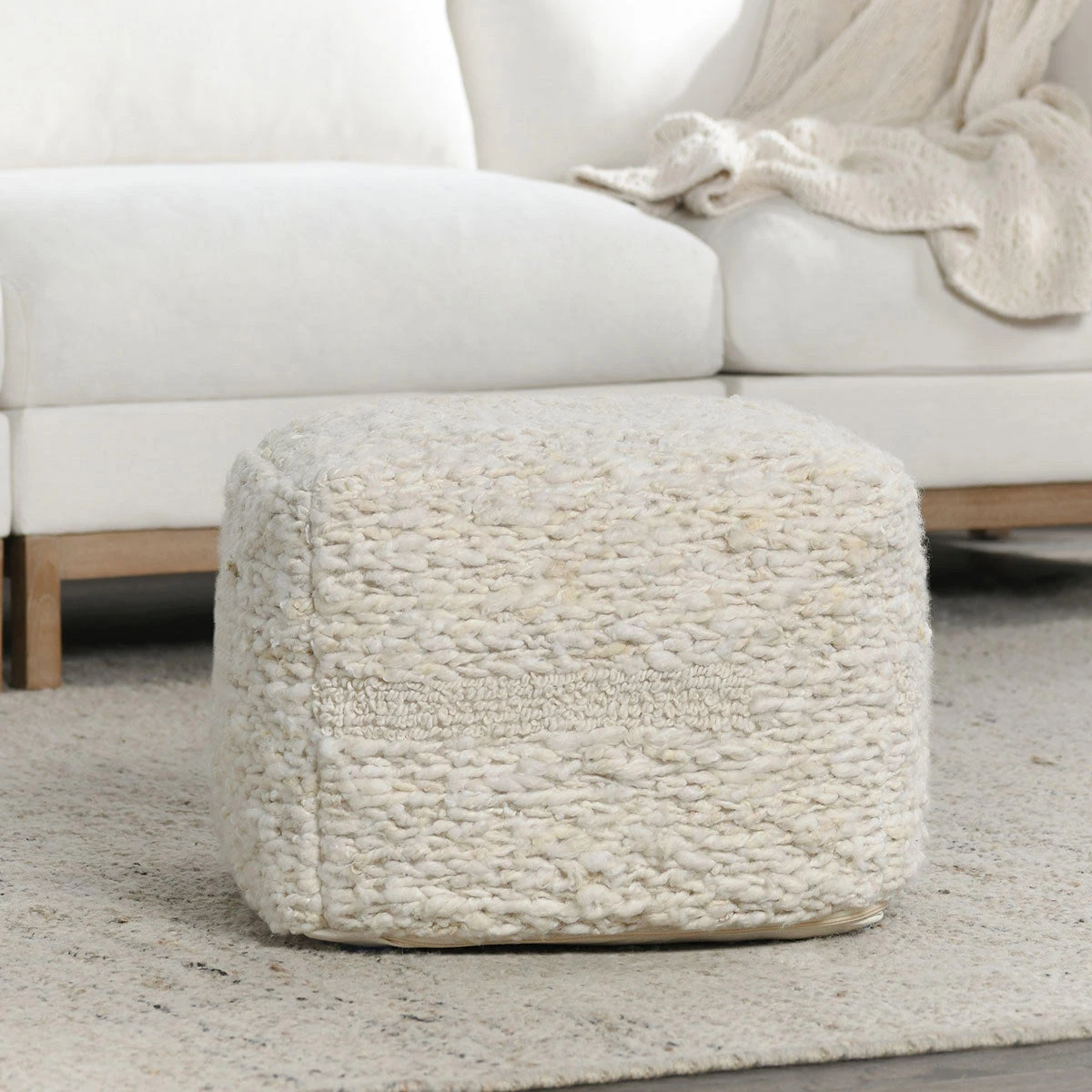Classic Home Sinclair Pouf - Thumbnail 2