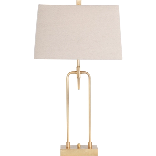 Salinas Table Lamp in Gilded Gold & Natural Linen (Set of 2)
