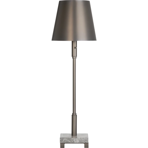 Melanie Buffet Lamp in Polished Gunmetal & Stone (Set of 2)
