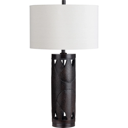Caden Table Lamp in Vintage Bronze Resin & Linen (Set of 2)