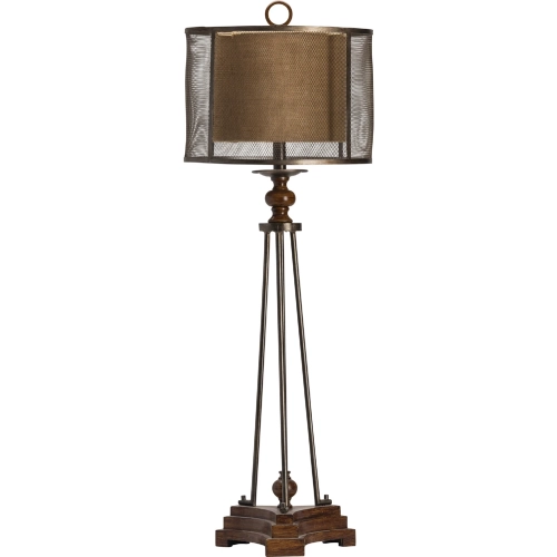 Kenwood Table Lamp in Antique Brown Bronze Metal & Resin