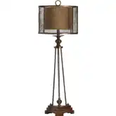 Kenwood Table Lamp in Antique Brown Bronze Metal & Resin