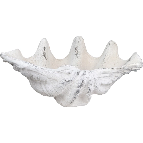 Henley Resin Shell Sculpture in White Resin