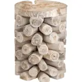 Serendipity End Table in White Washed Distressed Teak