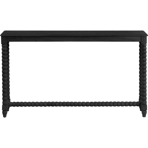 Meridian Console Sofa Table in Black Mindi Wood