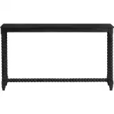 Meridian Console Sofa Table in Black Mindi Wood