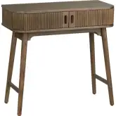 Chaplin 2 Door Writing Desk in Brown Finish Wood