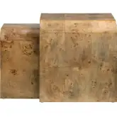 Richmond Nested Tables in Mappa Burl Wood