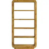 Richmond 4 Shelf Etagere Bookcase in Mappa Burl Wood
