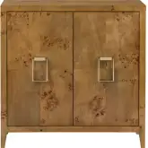Richmond 2 Door Cabinet in Mappa Burl Wood
