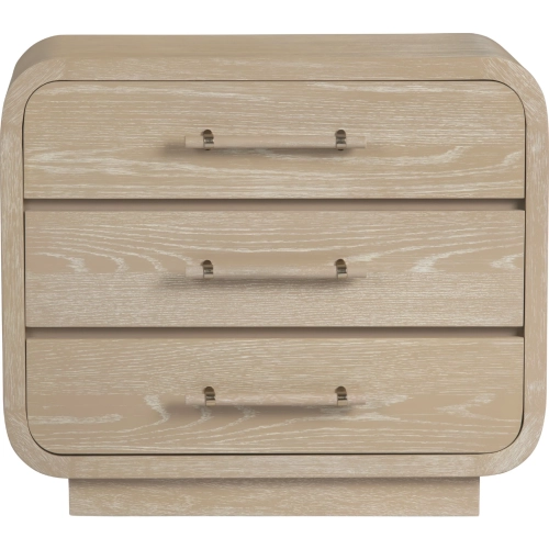 Bristol 3 Drawer Chest in Washed Tan Wood