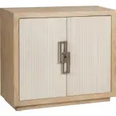 Haven 2 Door Cabinet in Washed Tan & Cream Wood