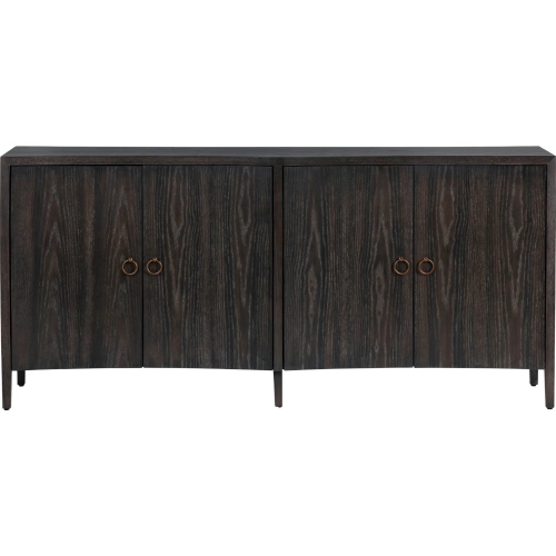 Crestview Collection Chambers 78" 4 Door Media Credenza Sideboard - Thumbnail 2