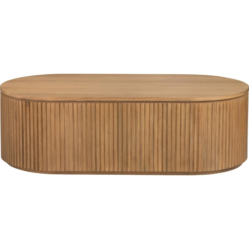 Crestview Collection Emery Oval Cocktail Coffee Table