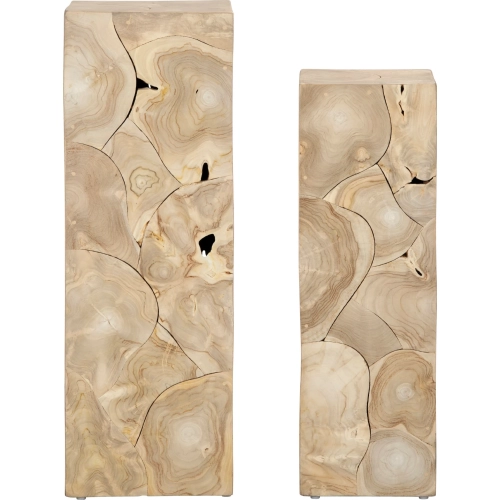 Crestview Collection Jackson 2 Piece Pedestal Plant Stand Set