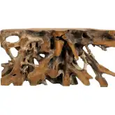 Taryn Console Sofa Table Natural Teak Root