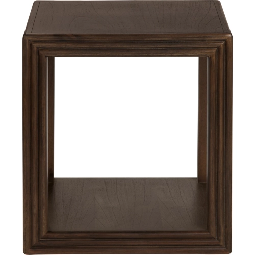 Vista 20" Square End Table in Brown Wood