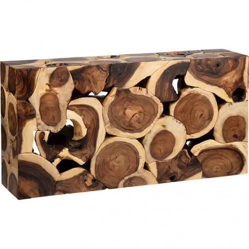 Borneo Console Table in Natural Teak Wood