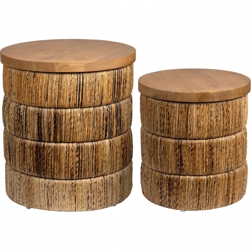 Choco 2 Piece Storage Table Set