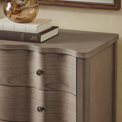 Pembroke 3 Drawer Accent Chest in Light Brown Natural Wood