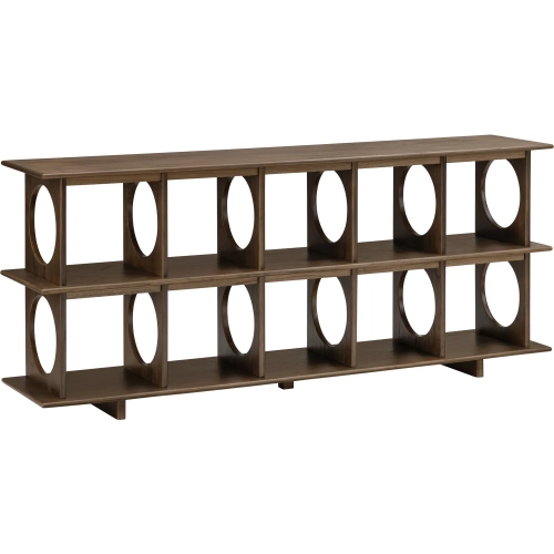 Wellington 74"WConsole Sofa Table in Brown Wood