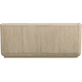 Turner 80"W 4 Door Credenza Sideboard in Brown Wood
