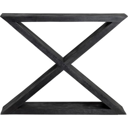 Veritas Console Sofa Table in Black Mango wood