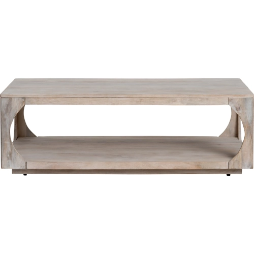 Apollo Cocktail Coffee Table in White Washed Mango Wood