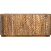 Gibson 76" 4 Door Media Credenza Sideboard in Brown Mango Wood