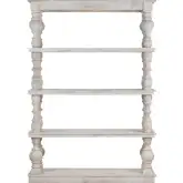 Harvest 3 Shelf Etagere Bookcase in Textured Solid Bleached Wood