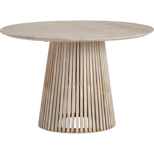 San Bernadino 48" Round Dining Table in Natural Mango Wood