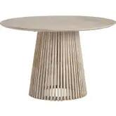 San Bernadino 48" Round Dining Table in Natural Mango Wood