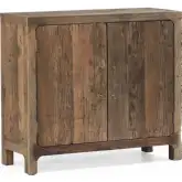 Hickory Ridge 2 Door Cabinet in Dark Brown Reclaimed Wood