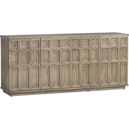 Crestview Collection Kinsley 77" 4 Door Media Credenza Sideboard