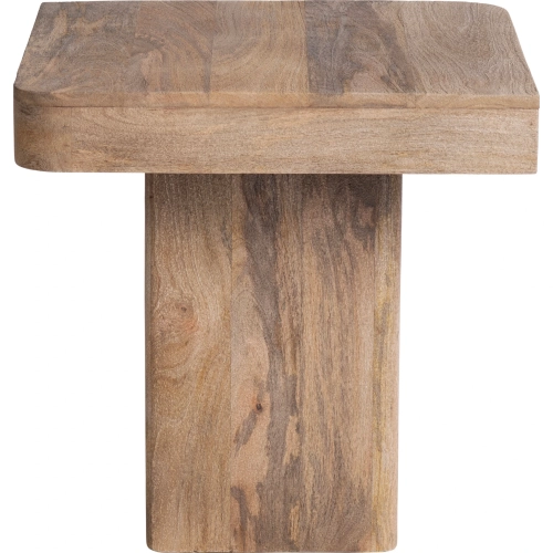 Lafayette Square End Table in Brown Mango Wood