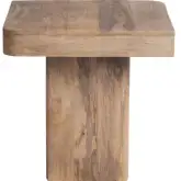 Lafayette Square End Table in Brown Mango Wood