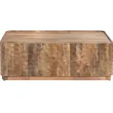 Gibson Cocktail Coffee Table in Brown Mango Wood