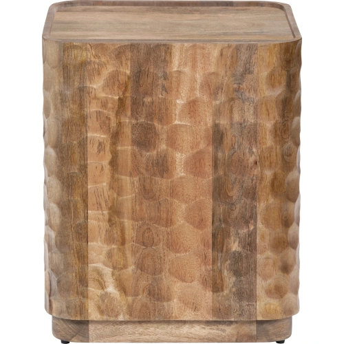 Gibson Square End Table in Brown Mango Wood