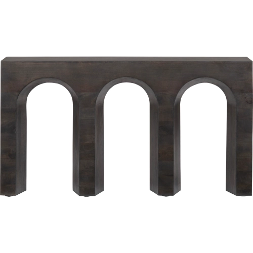 Trinity Console Sofa Table in Deep Brown Mango Wood