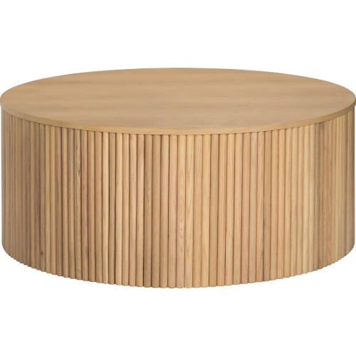 Crestview Collection Henley 40" Round Fluted Cocktail Coffee Table