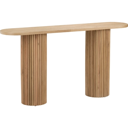 Crestview Collection Henley 60" Oval Fluted Console Sofa Table