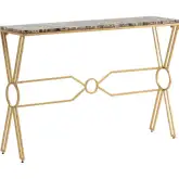 Kendell Console Table in Gold & Blue Agate